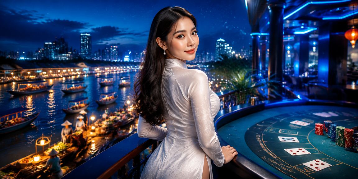 Người dùng Cần Thơ trong trang phục áo dài truy cập trang giải thưởng baccarat trên điện thoại
